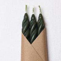 Pine Beeswax Taper Candles Set of 3