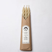 Sand Beeswax Taper Candles Set of 3